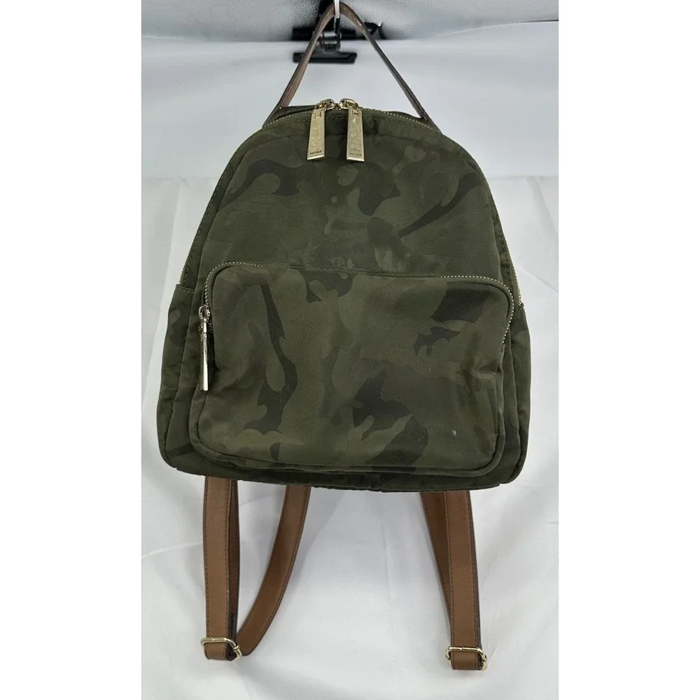 Tommy Hilfiger Women's Petite Backpack  Green Camo Green‎ Multiple Pockets